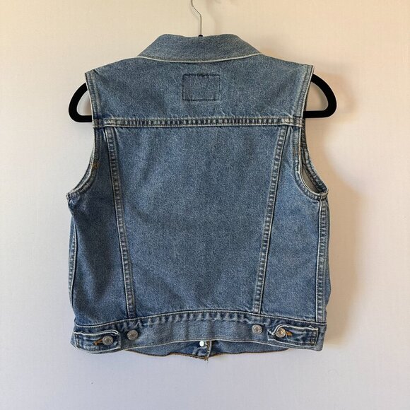 Levi’s Medium Wash Denim Jacket Vest | Women’s S - Picture 3 of 4
